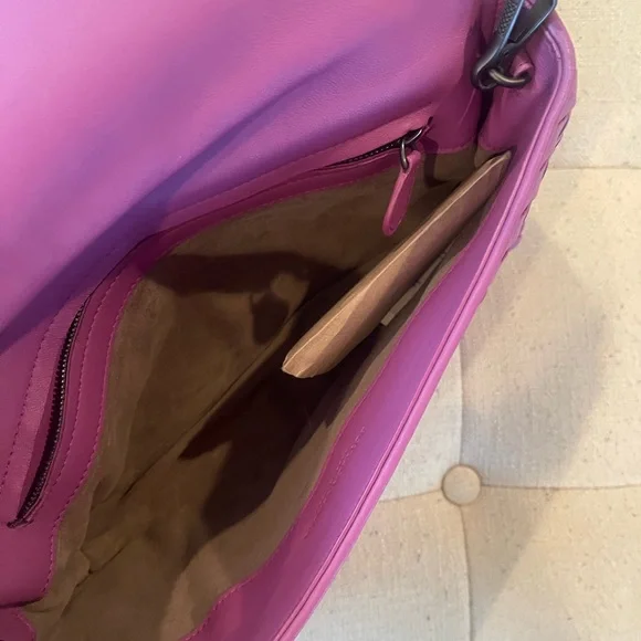 Bottega Veneta purple woven leather crossbody bag - brand new - Picture 9 of 15